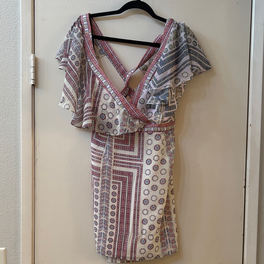 Marciano Elegant Autumn Wedding guest Multicolor Patterned Dress